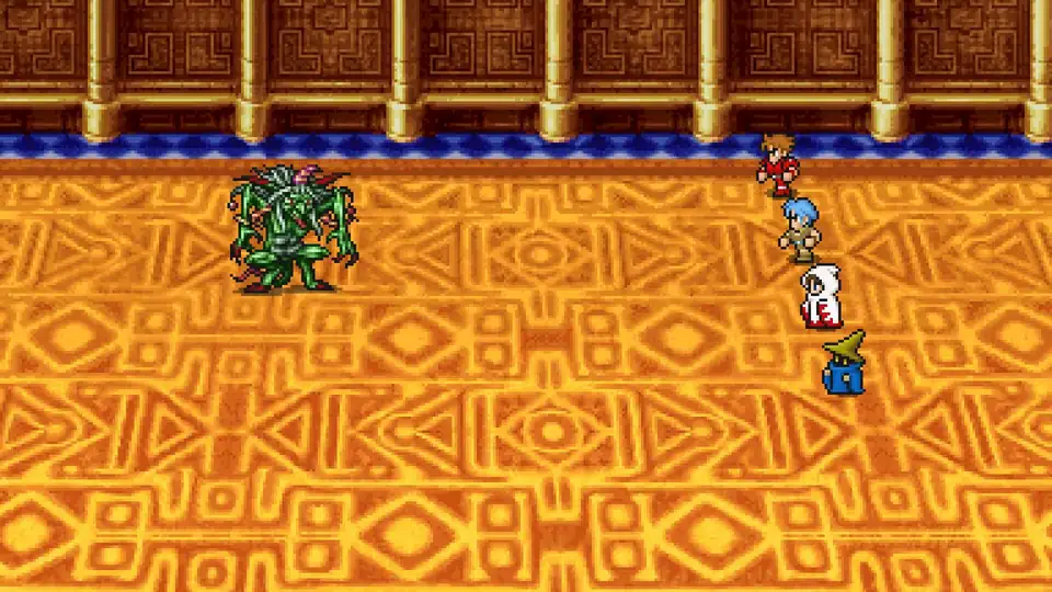 The Warriors of Light battle Astos at the Western Keep