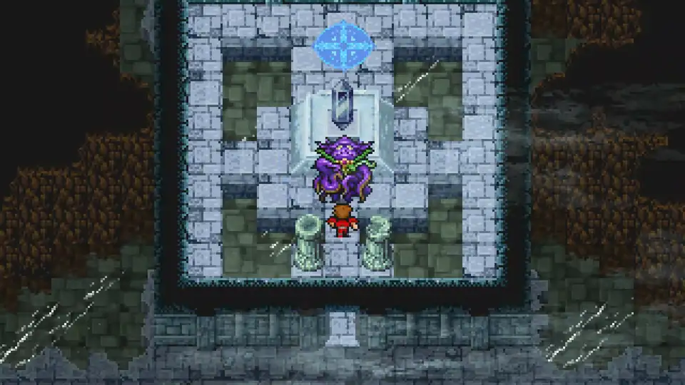 Kraken in the Water Crystal chamber on 1F of the Sunken Shrine
