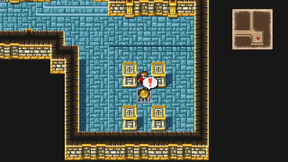 Lich (Past) blocks the way on B1 of the Chaos Shrine in the past