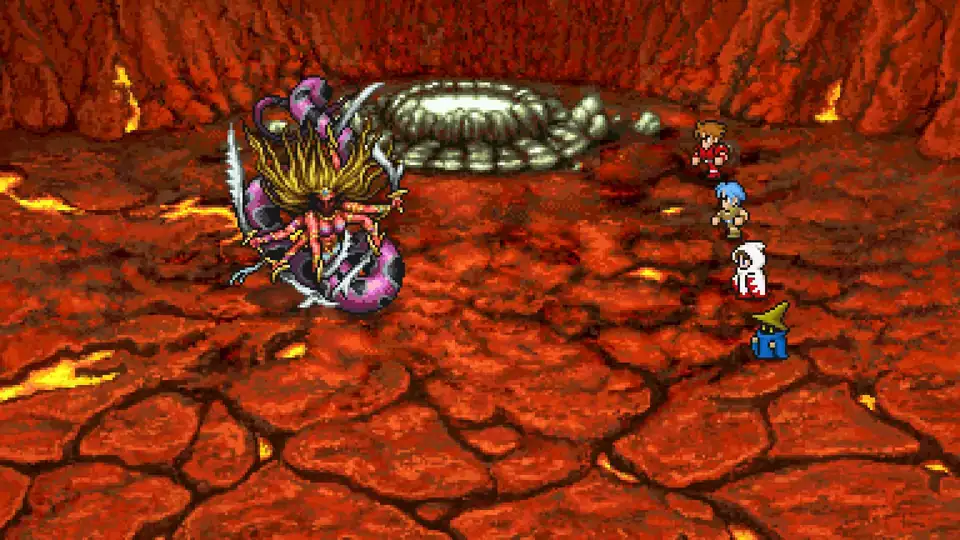 The Warriors of Light battle Marilith on B5 of Mount Gulg