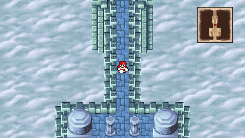 The terrifying Warmech appears on the bridge of the Flying Fortress