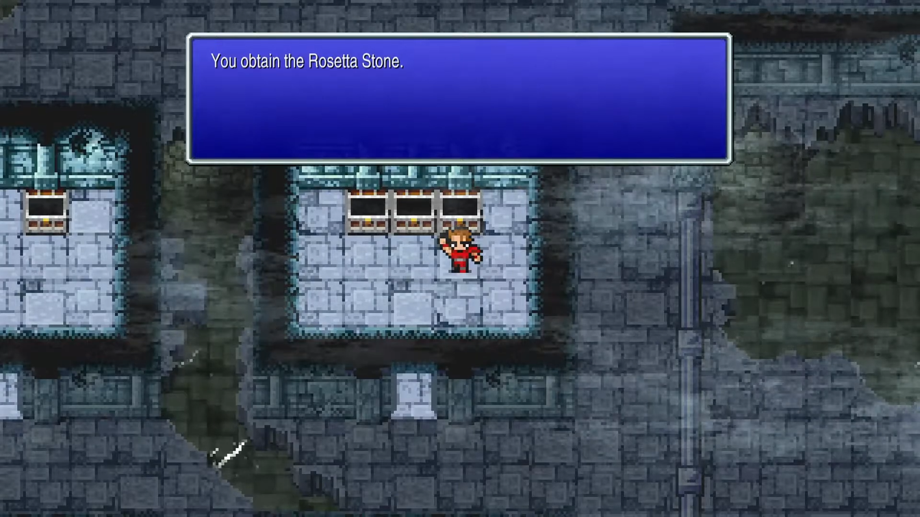 Rosetta Stone key item from Final Fantasy 1