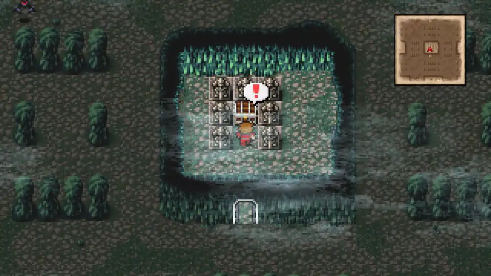 The Crown chest in Marsh Cave B3