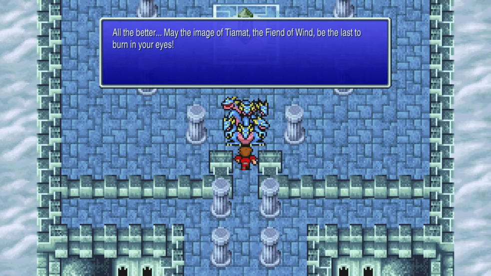 Tiamat guarding the Wind Crystal