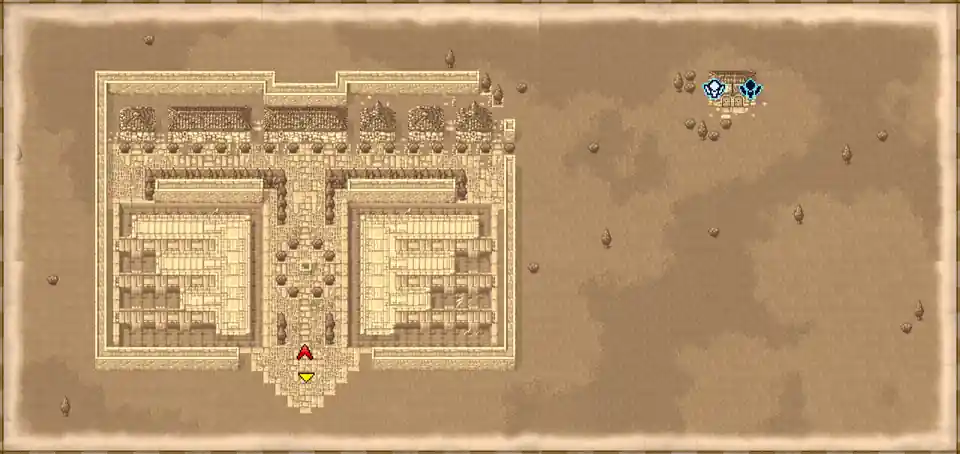 Lufenia town map showing the Chime location