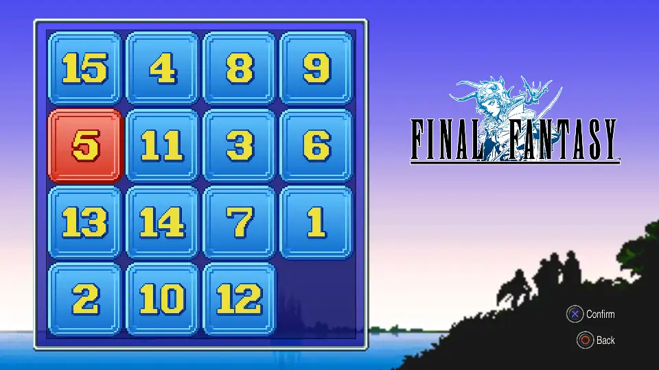 The hidden 15 Puzzle minigame on the ship