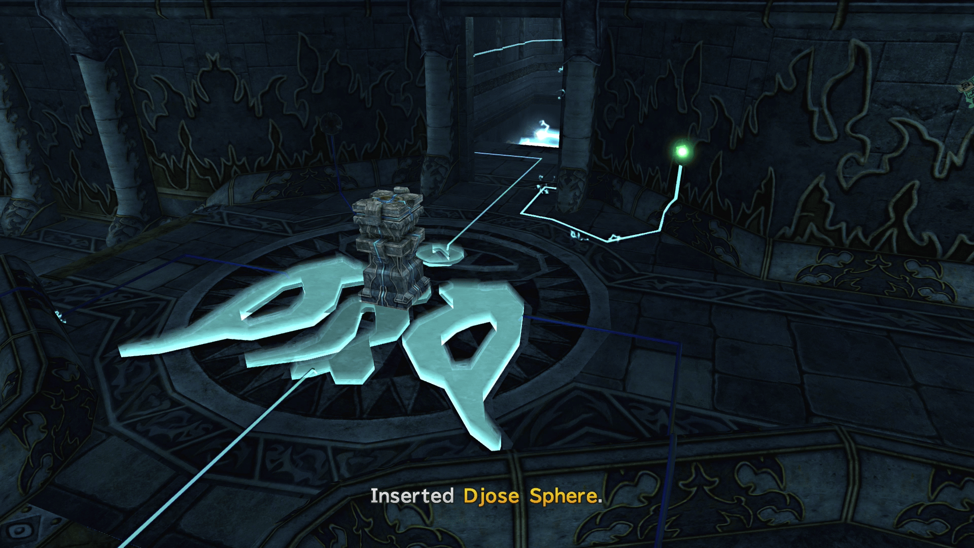 4 out of 5 portions of the Yevon Symbol lit up