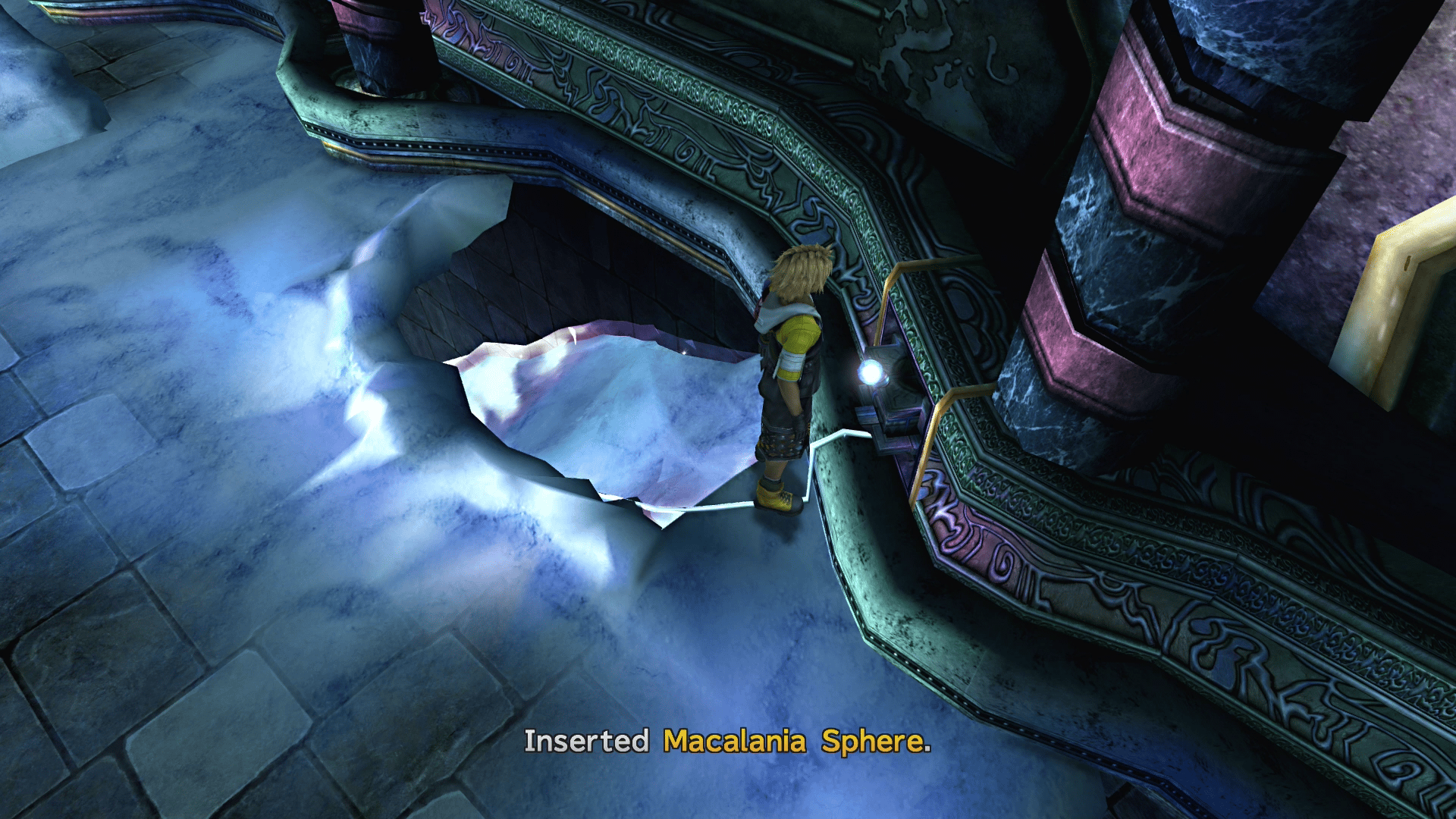 Reinserting the Macalania Sphere in the far north wall