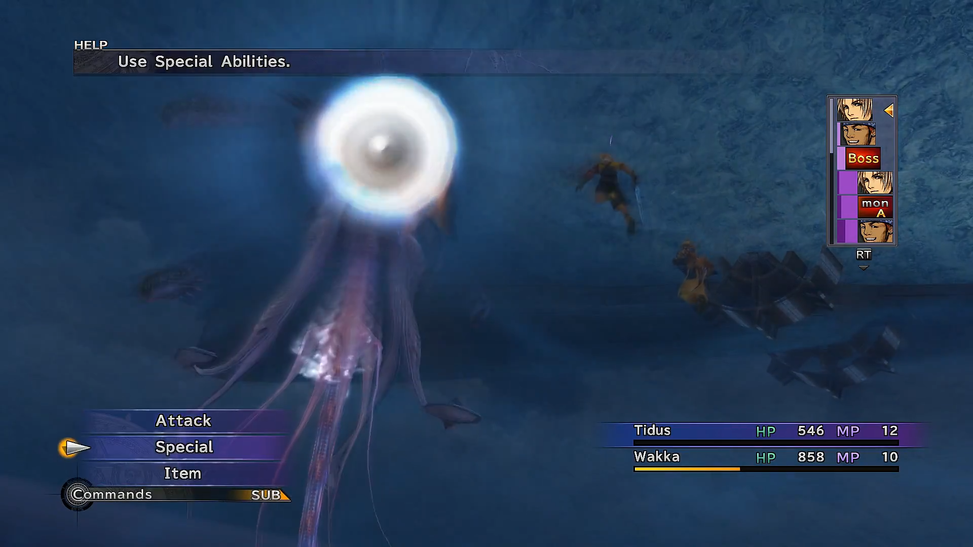 Sinspawn Echuilles underwater boss battle