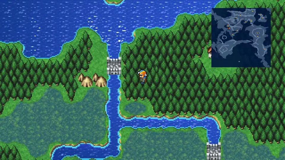 The Rebel Camp on the world map before the rebels relocate