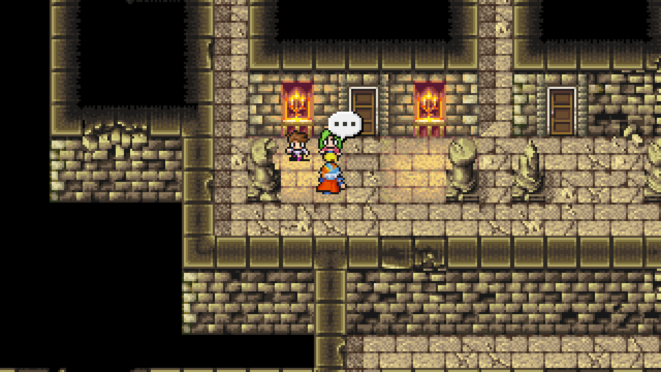 The Dragoon's wife explaining the fate of the Dragoons