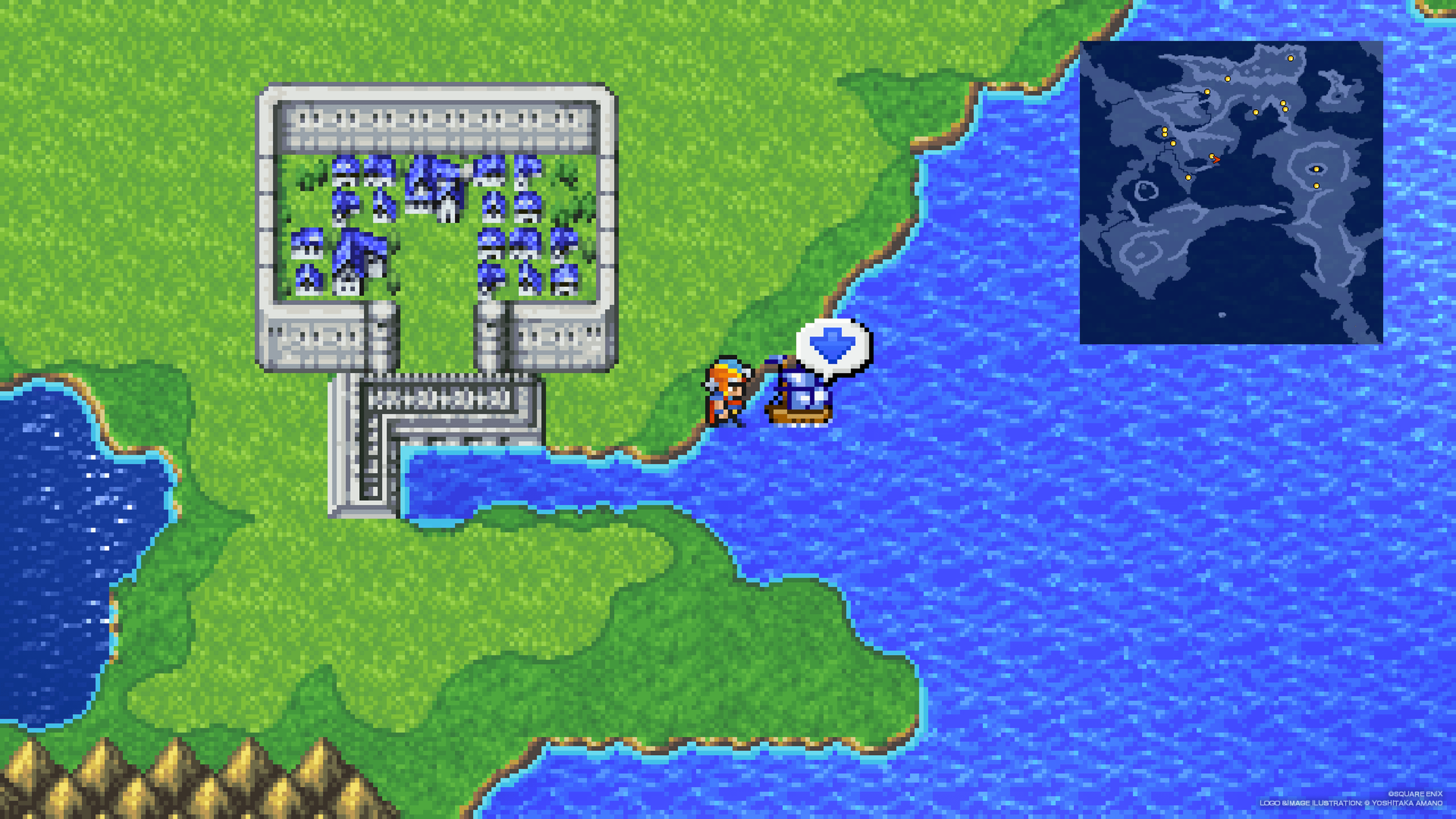 Boarding Leila's ship at Paloom harbor