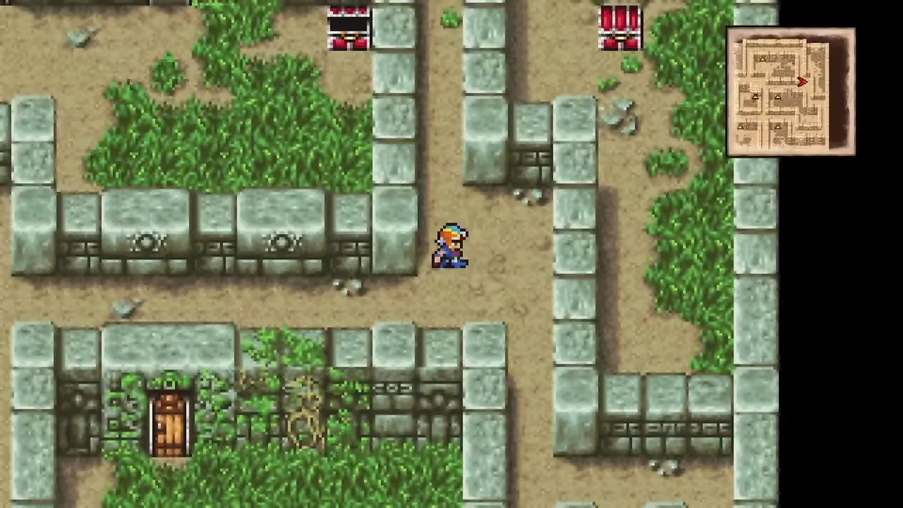 B2 hidden wall to Flame Lance (3rd tile from bottom)