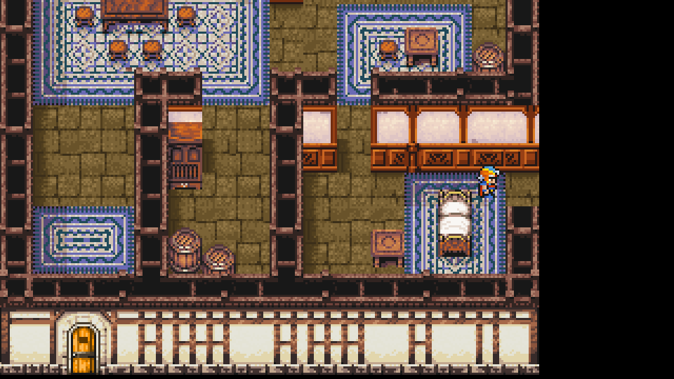 Hidden passage behind Paul's bed in Fynn