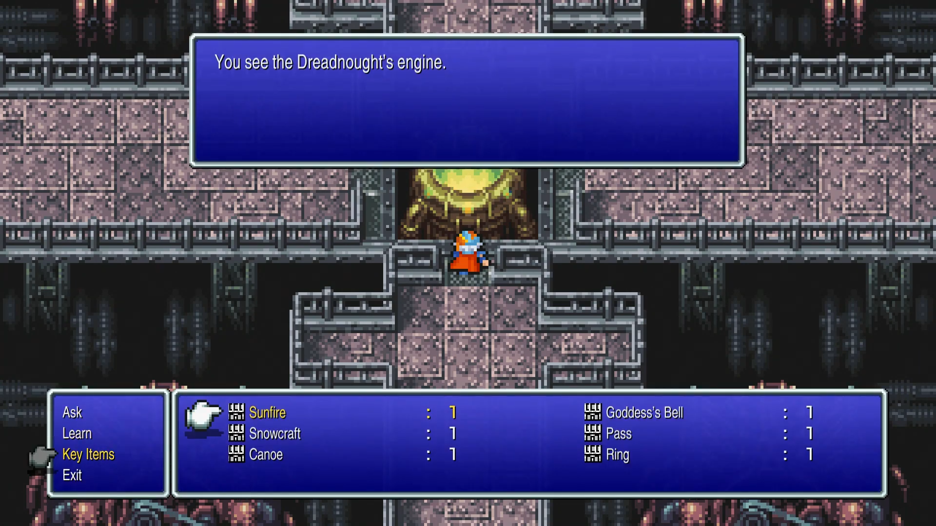 Using the Sunfire to destroy the Dreadnought engine