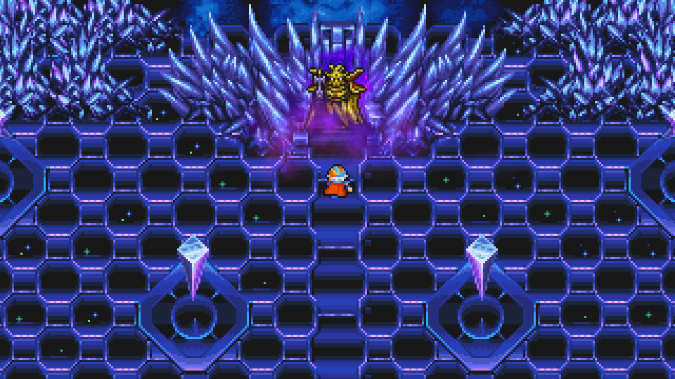 The final Emperor in Pandaemonium's throne room