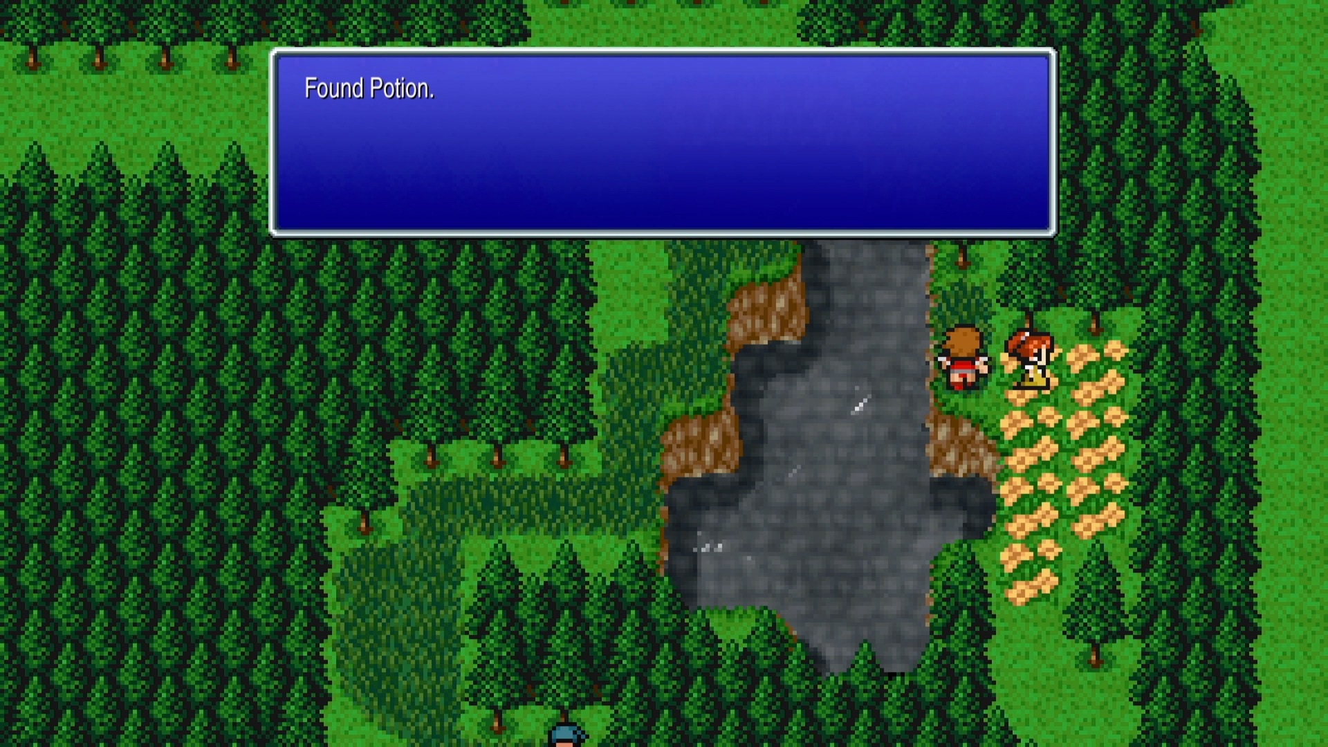 Hidden Potion in the grass at the end of the flowerbed in Ur