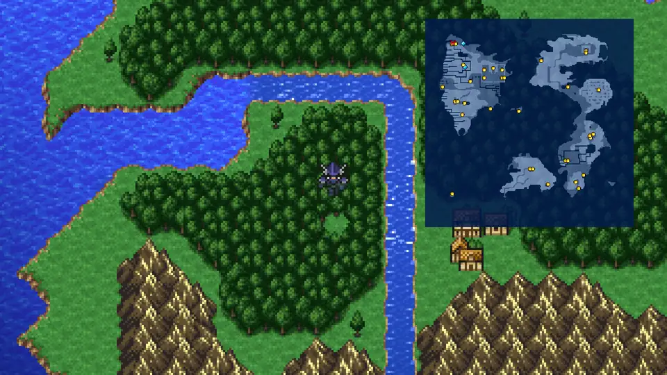 Chocobo Woods north of the continent west of Replito