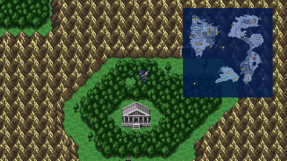 Chocobo Woods north of the Temple of Water