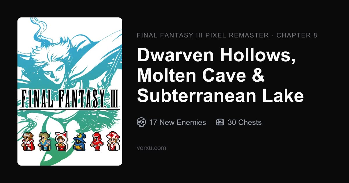 Dwarven Hollows Walkthrough | Final Fantasy 3 Pixel Remaster
