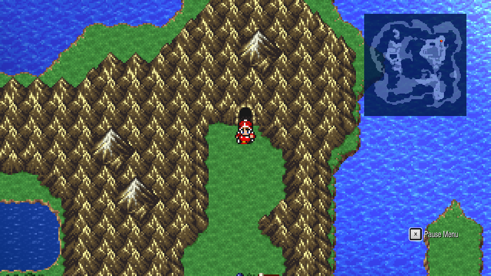 Standing outside Altar Cave on the overworld