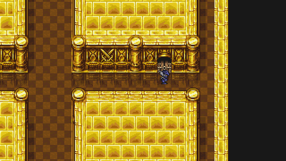The locked east door on Goldor Manor 1F that needs a Thief or Magic Key