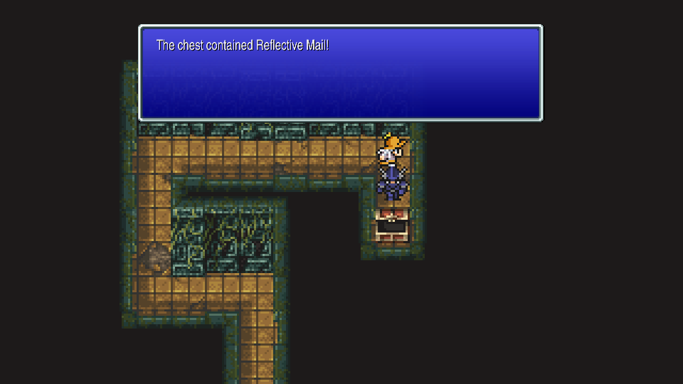 The Reflective Mail chest behind the first door on Ancient Ruins B1