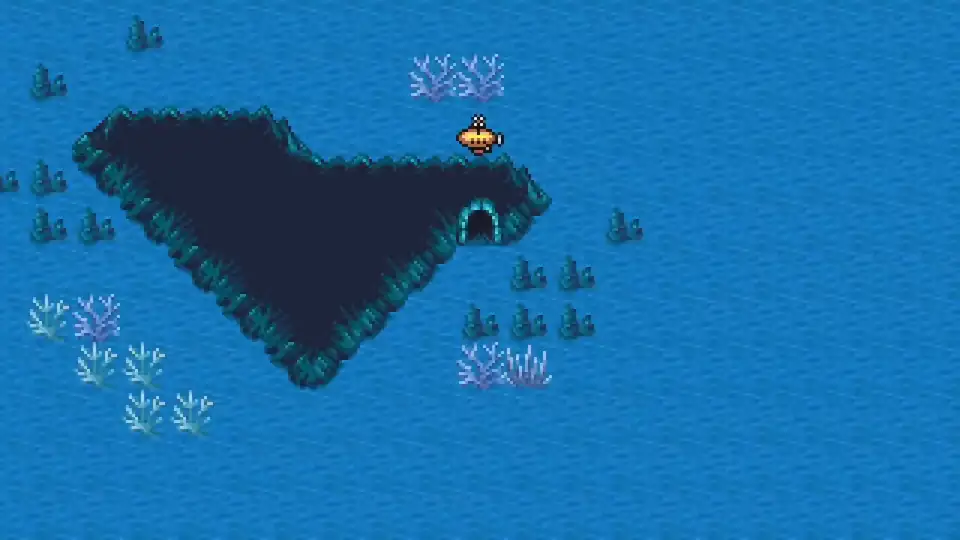 Sunken Cave exit to Ancient Ruins entrance