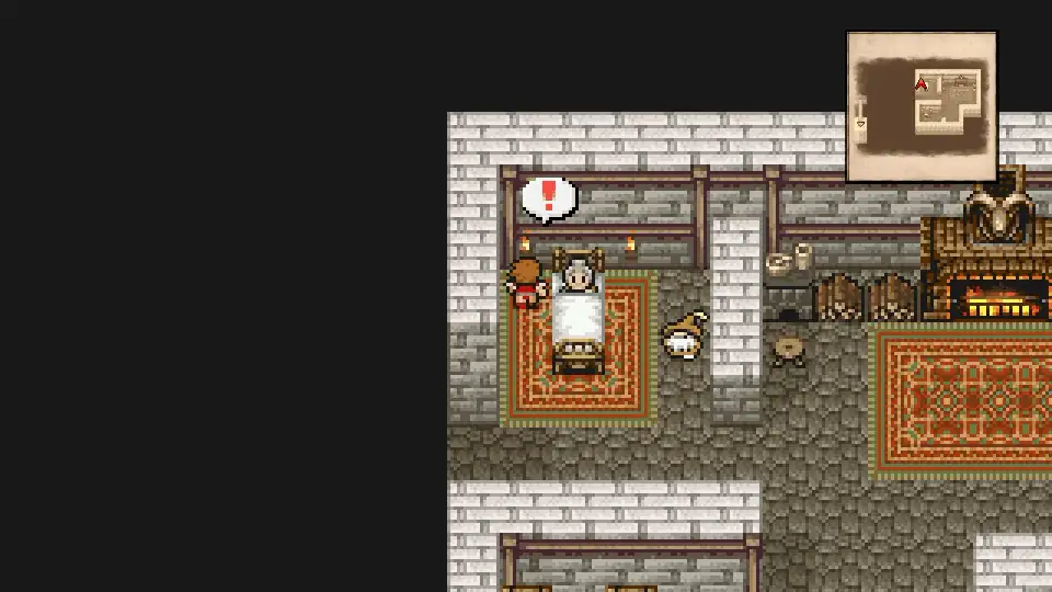 Interacting with the candle behind Cid to open the airship hangar passage