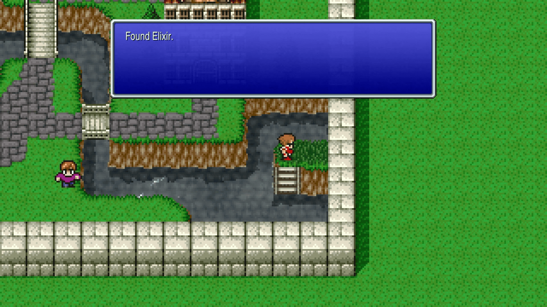 Hidden Elixir location at the bottom of the waterfall in Canaan