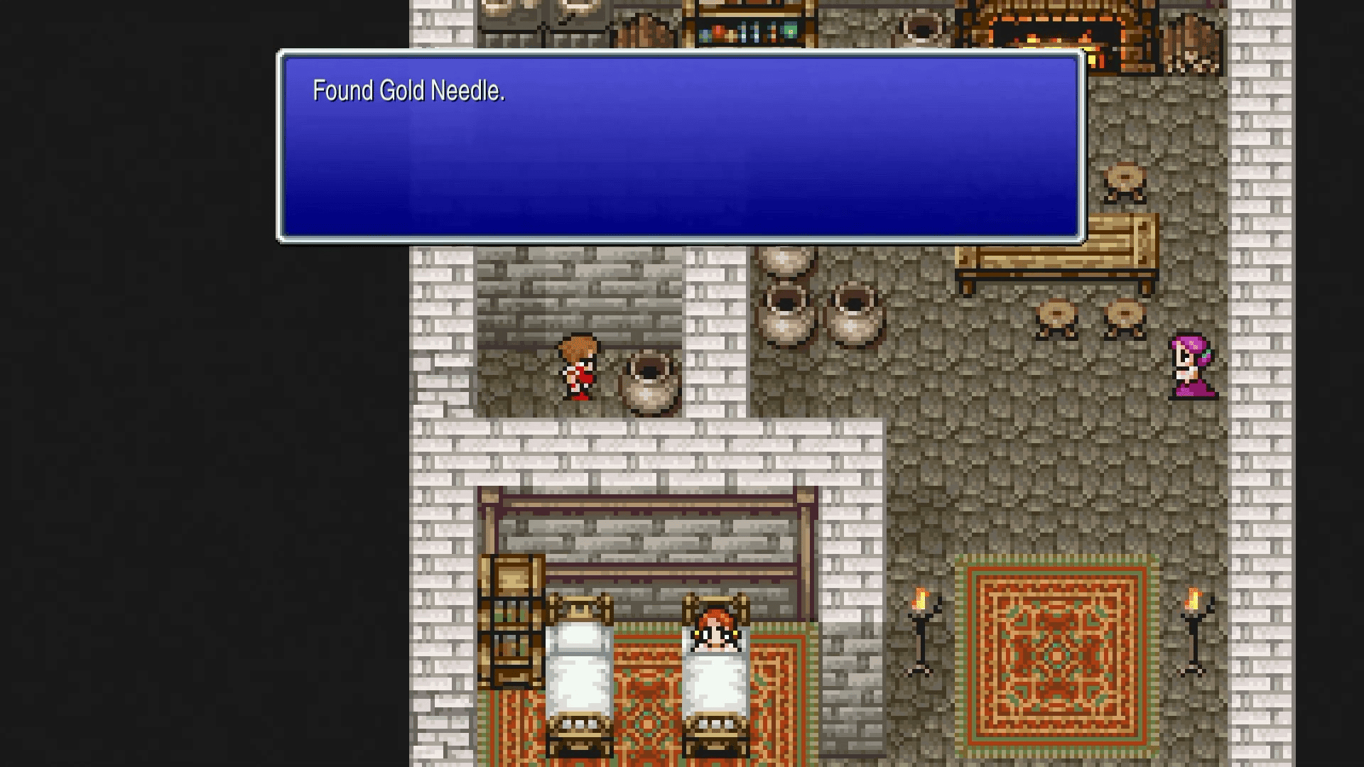 Hidden path behind the bookshelf in Canaan leading to a Gold Needle