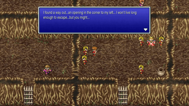 Soldier giving you the Mini spell in Castle Hein jail cell