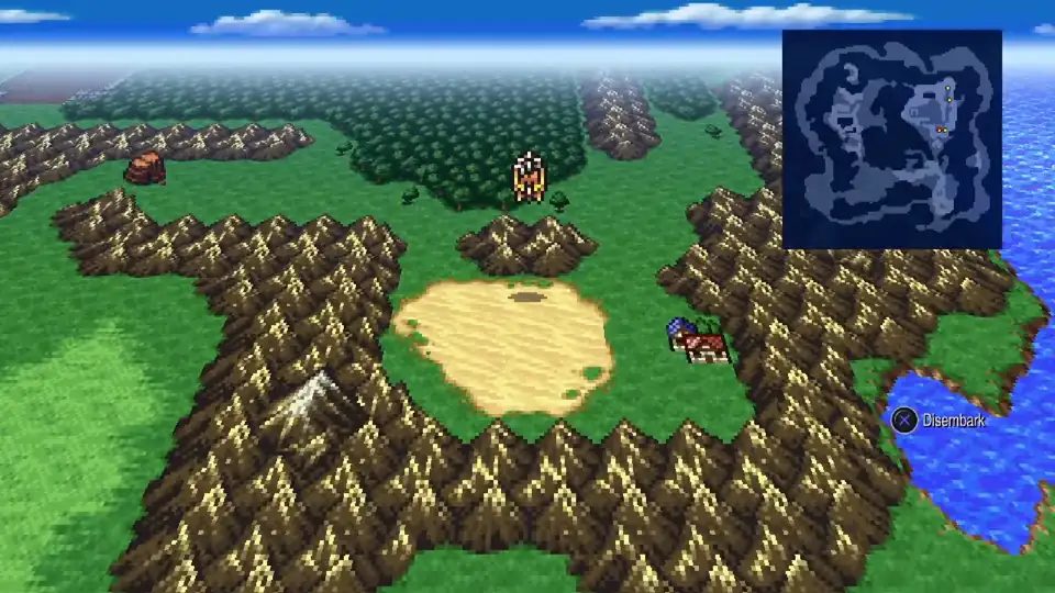 Flying the airship to Castle Sasune