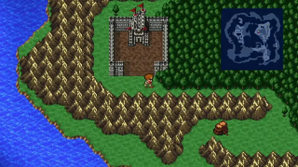 Castle Sasune across the lake to Kazus
