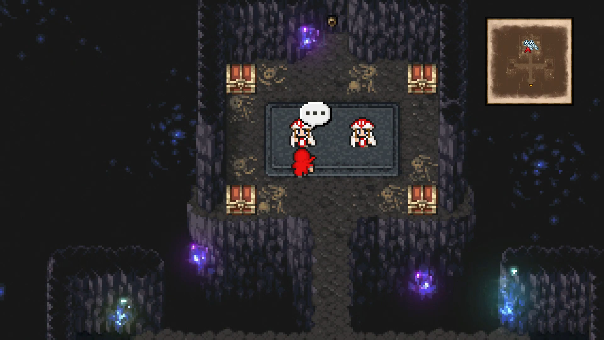 The Eureka shop with two Sages selling Level 8 magic and summons