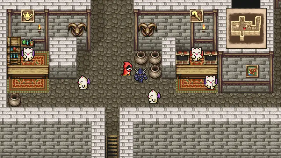 The magic shop on the 2F of Doga's Manor selling Lv 6 spells
