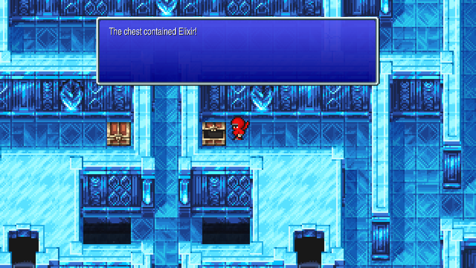 Elixir chest above the stairs on Crystal Tower 3F