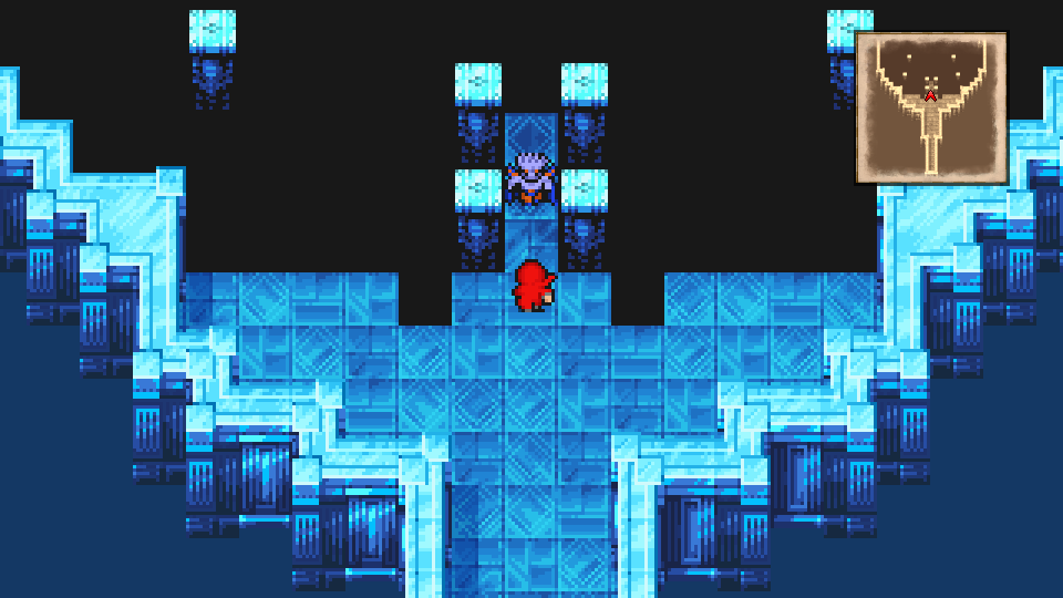 Xande confronts the party at the top of Crystal Tower 9F
