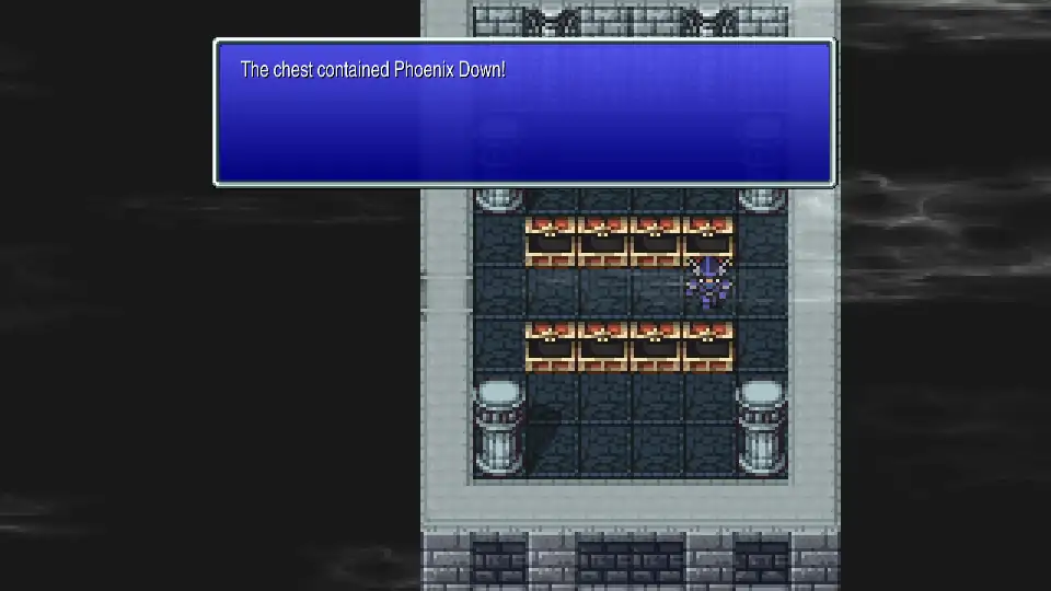 Phoenix Down - Saronia Catacombs B4 trap chest, Cenchos guard (274/367)