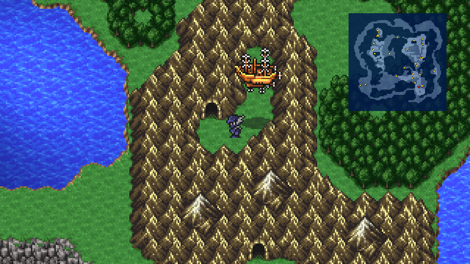 The Bahamut's Lair cave entrance on the southeastern Floating Continent