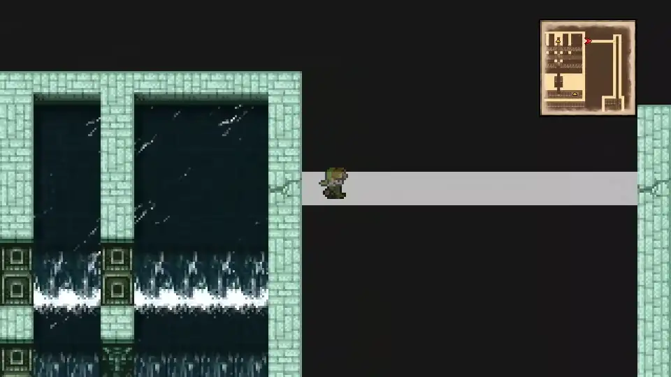 The hidden passage on Temple of Time B3 revealed by pressing against the right wall