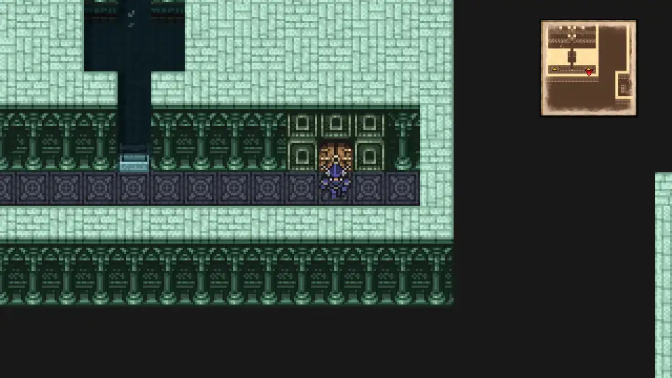 The door to the Noah's Lute room at the end of Temple of Time B3