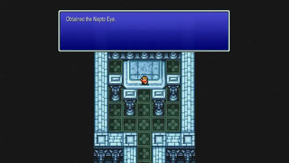 Receiving the Nepto Eye after defeating the Giant Rat