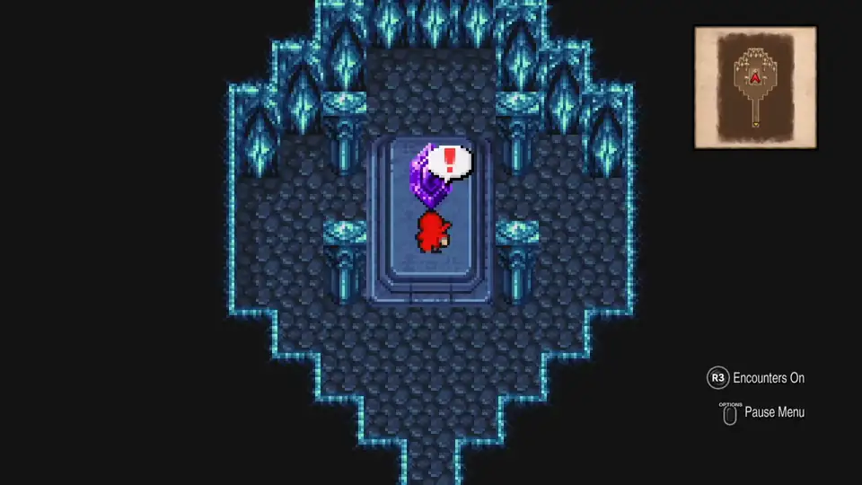 Southeast path to the Dark Earth Crystal and Ahriman