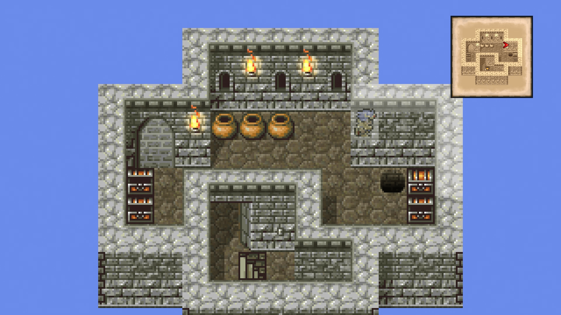 Secret passage in Eblan Castle East Tower 2F leading to Blood Lance