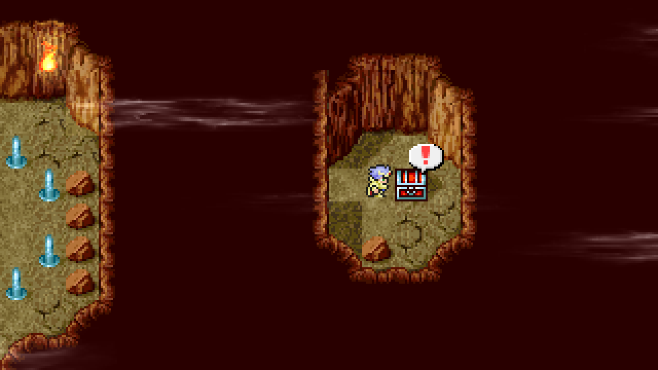Ancient Sword chest in the Old Waterway B1 safe room