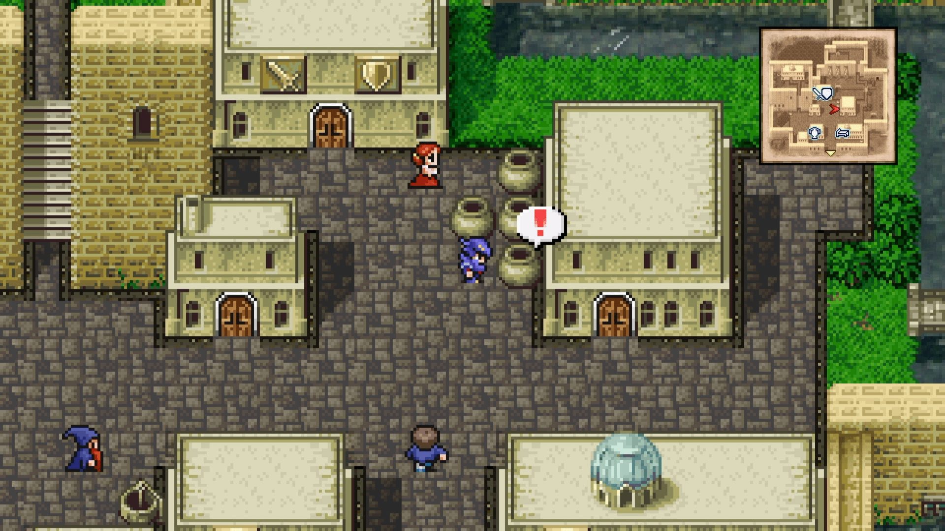 Hidden Potion in a pot between two buildings north of the entrance in Town of Baron