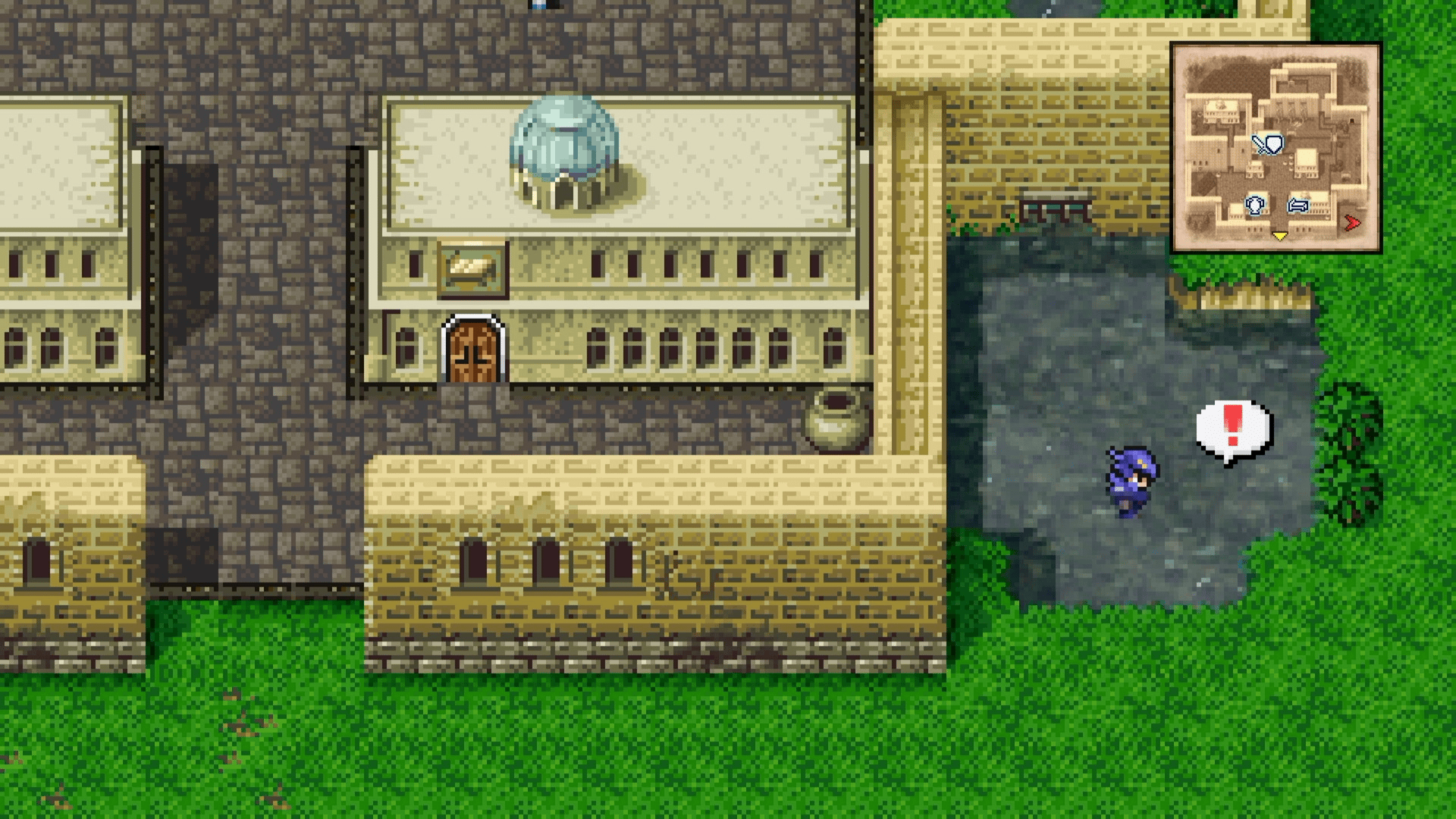 Hidden Hourglass at the pond at the end of the northeast waterway in Town of Baron