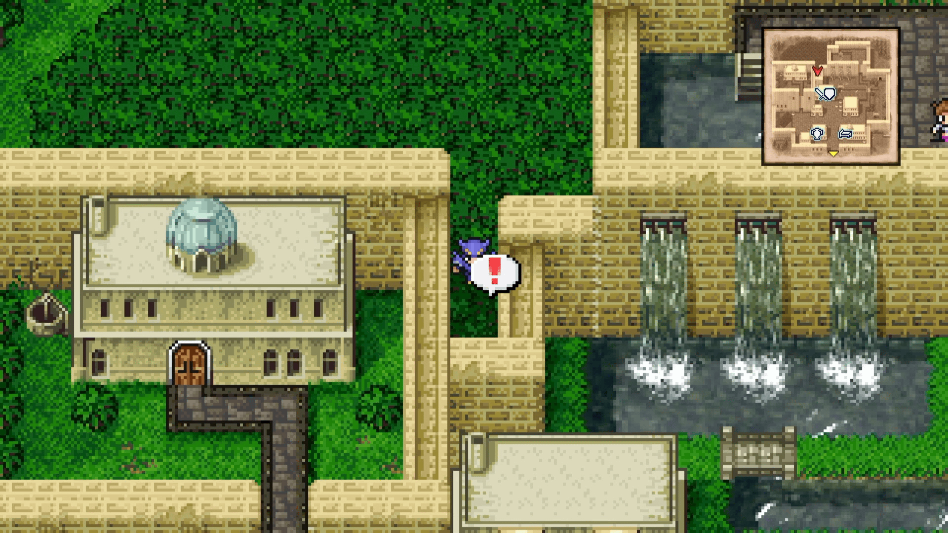 Hidden Phoenix Down on the secret tree path northeast of Town of Baron