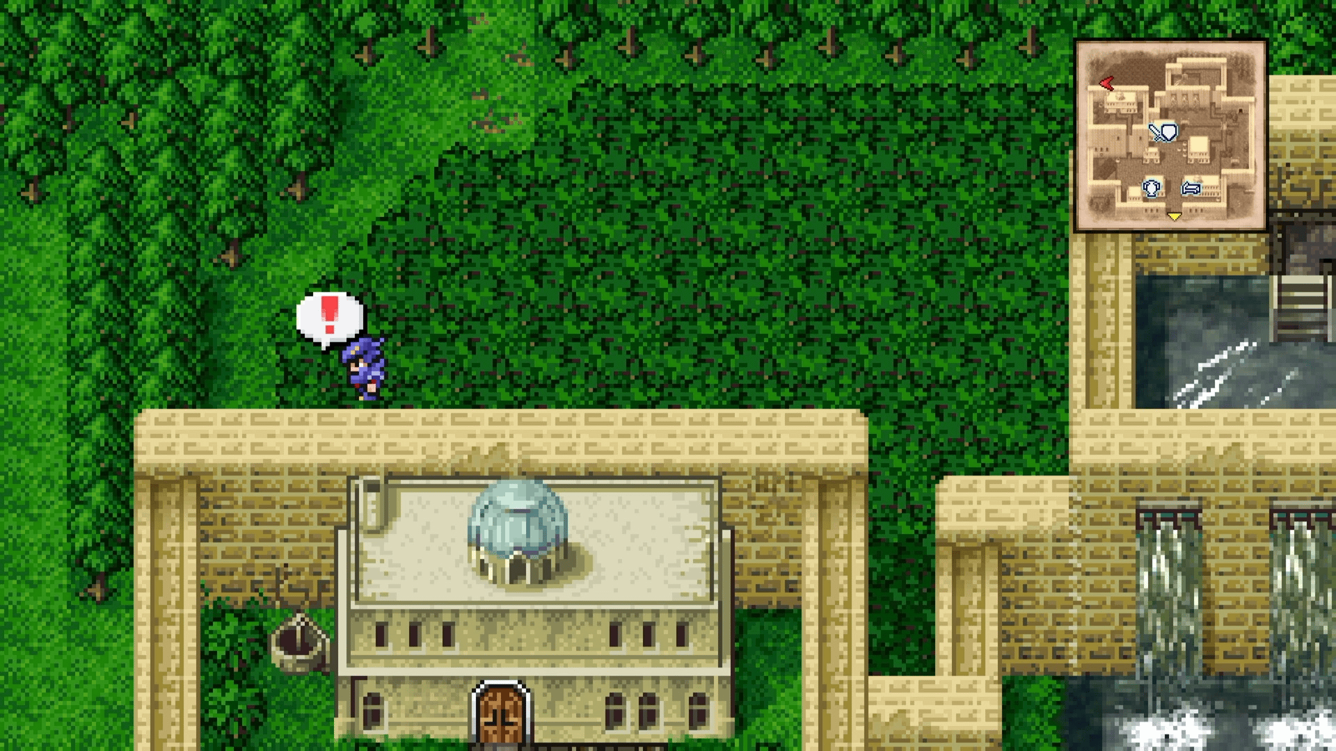 Hidden Phoenix Down at the south end of the secret tree path in Town of Baron